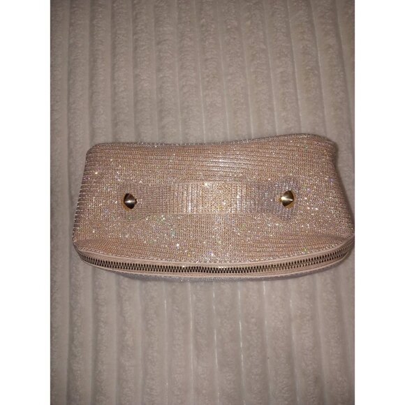 Makeup Cosmetic Bag Pink Bling Sparkle Carrying Case - Picture 2 of 6